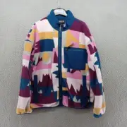 Patagonia Jacket Womens Large Marble Pink Blue Geometric Zip Synchilla Frontera