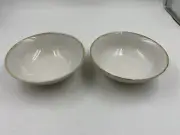 Over & Back Ceramic 8in Beige Cereal Bowl set For 2 CC02B28004