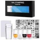 Christmas Tree Nail Art Stamping Plates Santa Snowman Pattern Stencil Tool