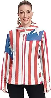 [RPLIFE] Liberia Flag Spf Jacket Upf 50+, Long Sleeve Zip up Fishing Shirt