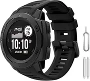 Compatible for Garmin Instinct 2/Instinct/Instinct Esports/Solar/Tide/Tactical Watch Band, Easy Fit Silicone Strap Replacement Wristband