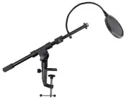 Samson MBA18 18" Microphone Boom Arm Studio Podcast USB Mic Stand+Pop Filter