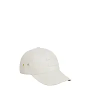 triomphe baseball cap in calfskin L,M White