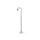 Black Scandi Floor Lamp With Marble Base