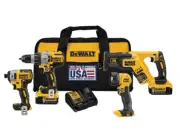 DEWALT 20V MAX XR - Hammer Drill, Impact Driver, Saw & Light Tool Kit (DCK494P2)