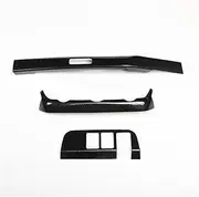 for FIT 2021 2022 ABS Car Center Console AC Panel Cover Trim Sticker Trim Interior (Color : Black)