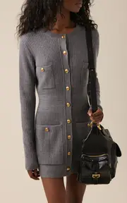 [Chloé] Belted Knit Wool Cardigan