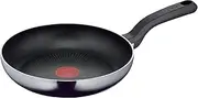 [Tefal] D52604 Resist Frying Pan 24 cm | Safe Titanium Non-Stick Coating | Thermal Signal Temperature Indicator | Easy Cleaning | Flame Protect Technology | Not Suitable for Induction | Black