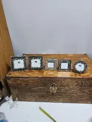 R12 Vintage Collection Set of 5 Ornate Pic Frames w/Rhinestones And Enamel #3