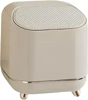 [Generic] Desk Garbage Bin,Small Trash Can Double-Layer Bin | Workers Students Press-to-Open Waste Paper Organizer Modern Design for Dormitory, Bedroom