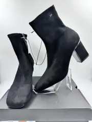 DKNY Women’s Cavale Microsuede Heeled Boots Black Size US 8.5 NEW