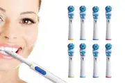 8 Piece Best Double Clean Replacement Brush Heads Compatible With Oral-B