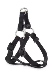 ❤️Vibrant Life Step-In Dog Harness, Black, 22-36 in Size Large