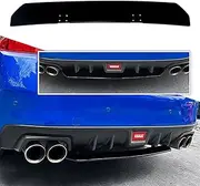 FINMOKAL Gloss Black ABS Rear Bumper Lip Splitter Diffuser Compatible with Subaru WRX STI VA 2015-2021