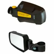 Polaris Ranger XP 900 Side View Mirrors Folding Breakaway Seizmik Pursuit Yellow