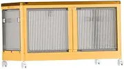 Pitycbo Freestanding Wardrobe Storage Box for Clothes, Shoes, And Garments, yellow