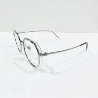 在飛比找蝦皮購物優惠-《名家眼鏡》PARIM 派麗蒙時尚設計多角圓形透明框配銀色金