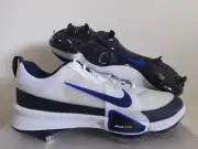 Nike Force Zoom Trout 9 Pro "Metal Baseball Cleats" White Sz 13 [FB2907-103]