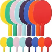 Bulk Plastic Table Tennis Paddle Set Sports Table Tennis Racket Multi Color Table Tennis Paddles Racket Table Tennis Equipment for Indoor Outdoor Camp, Vacation, Centers Table