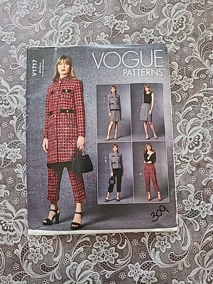 Vogue V1717 Misses 16 to 24 Jacket, Pants and Skirt Uncut Sewing Pattern