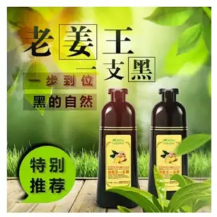 【韓伊】  台灣爆款 官方正品 老薑王草本植物一隻黑 植物染髮劑500ml 老姜王一隻黑 洗染