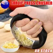 Stainless Steel Garlic Press CuttLQ Ginger Slicer Kitchen Food Vegetable Grinder