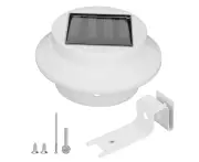 3Led White Solar Fence Light Eaves Lamp White Light Lighting Tool For Outdoor Garden