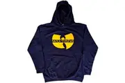 Wu-Tang Clan Unisex Adult Logo Hoodie (Navy Blue) - UTRO4945