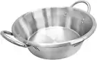 16''W X 5-1/2''D Carnitas Cazo Stainless Steel Caso Pot Pan Wok Gas Stove Burner