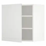 METOD wall cabinet with shelves, white/Stensund white, 60x37x60 cm