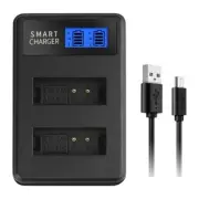 LP E12 Battery Charger LCD Screen, Dual USB Charging for M,