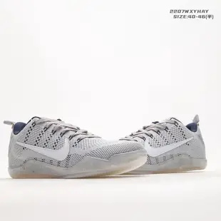 Kobe 11 精英低蒼白馬kobe11代低幫藍灰色減震休閒運動鞋實戰訓練