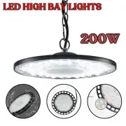 LED High Bay Lights 100, 200W Industrial Warehouse & Garage Shop Shed Lighting