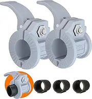 ZY-HUAN Barbell Clips 1 inch Barbell Clamps 0.9-1.18inch Quick Release Weight Clips for Bars Multi-Size Adjustable Olympic Barbell Clamps(Gray)