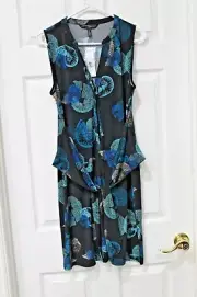White House Black Market--Tie Front MJ Shirt dress, size M (NWT)