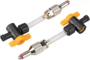 Jagwire Elite Mineral Oil Bleed Kit Two Universal Adapters with 1/4-Turn Valves