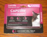Capstar Nitenpyram 11.4mg 6 Tablets For Cats 2-25 lbs *New*