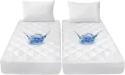 Split California King Mattress Protector Pad Adjustable Beds Absorbent Quilted
