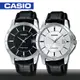 【CASIO 卡西歐】皮革帶_日期_刻度男錶_鏡面4.15公分(MTP-V004L)