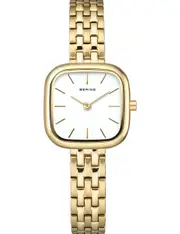 Bering 17926-734 White Dial Gold Stainless Steel Womens Watch