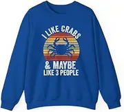 [X.Style] I Like Crabs and Maybe People Crab Hunting Fishing ds021 T-Shirt