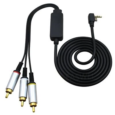 AV TV Cable RCA Audio Video Cable for Sony PSP Slim 2000 3000 Television G7Y4
