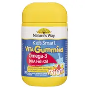 Nature's Way Kids Smart Omega 3 DHA Fish Oil Trio 60