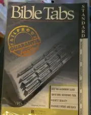 BIBLE Book TAB-STANDARD OLD & NEW TESTAMENT-BLACK EDGE- NEW SEALED A-13