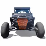CNC Billet Front Grille Grill Polaris RZR XP Turbo XPT 2017 2018 Orange Madness