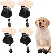 Outdoors Dog Shoes - Waterproof Winter Paw Gear, Reflective Puppy Snow Booties | Non-Slip Dog Warmers Outdoor Walks, Durable Shoes for Snow, Beach, Hiking, Camping, and Daily Walks
