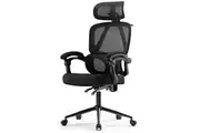 Eureka ERK-OC16-B OC16 Nero Ergonomic Home/Office Chair - Black, Safe & Durable, 3D Headrest