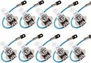 10 PCS Car Headlight Bulb H3 12V 24V 35W 55W 70W 100W 3200K Yellow Fog Halogen Bulb Light Car Light Lamp Car Styling Car Light Source(12V55W)