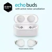 Amazon Echo Buds w/ Active Noise Cancellation, Wired Charging Case White | $119