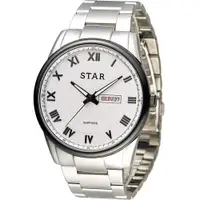 在飛比找ETMall東森購物網優惠-STAR 時代 羅馬戰士石英腕錶 1T1512-211S-W